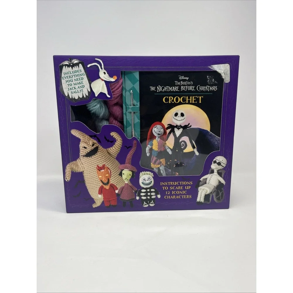 Disney Tim Burton's: The Nightmare Before Christmas Crochet Set New Unopened